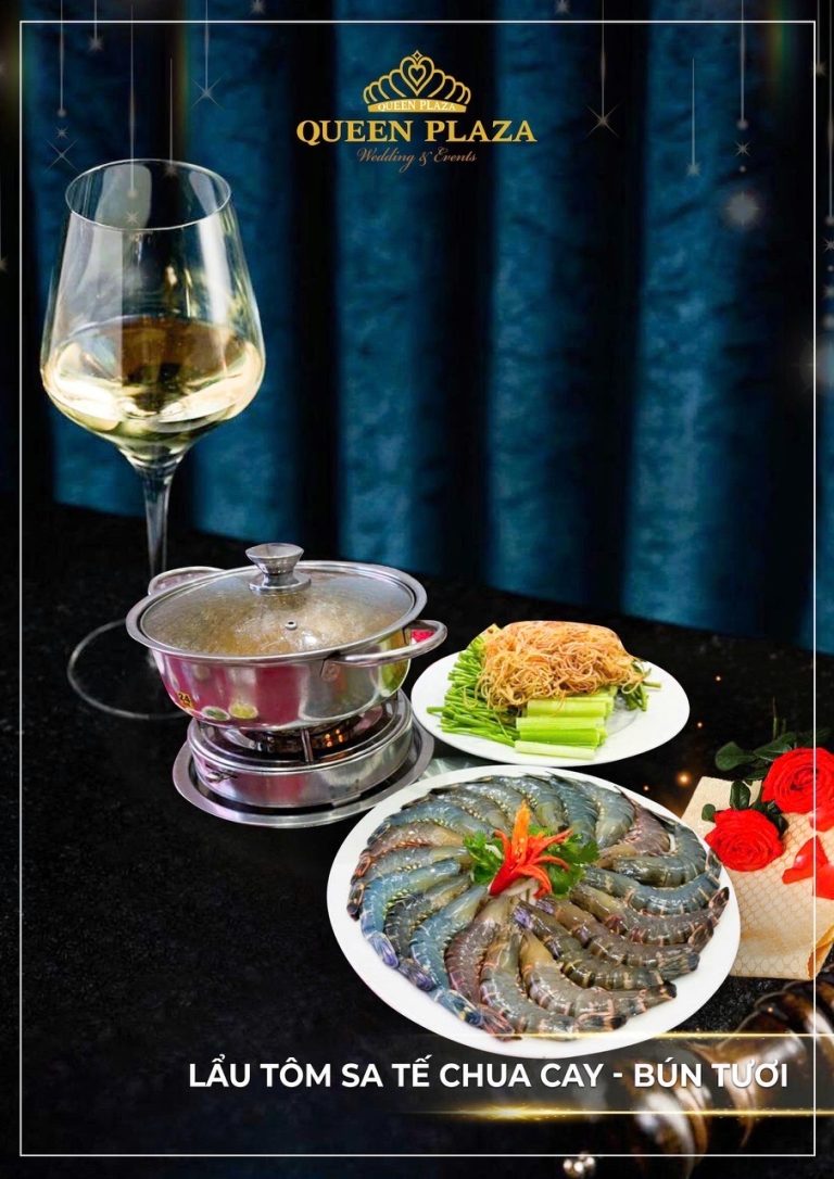 Lẩu tôm sa tế chua cay + Bún tươi