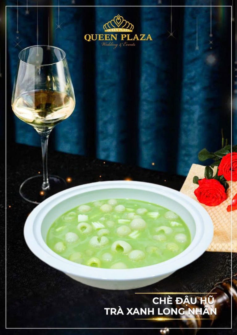 Chè đậu hũ trà xanh long nhãn
